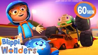 Blippi meets Megan the Monster Truck! | Blippi Wonders Educational Videos for Kids