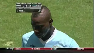 Balotelli failed trick shot -  Mancini takes him out