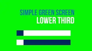 Simple Lower Third Green screen Chroma Full HD