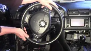 BMW 5 серии E39 Подушка безопасности руля . Как снять ?