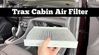 2017 - 2020 Chevy Trax Cabin Air filter Replacement - How To Change Or Replace AC Filter Location