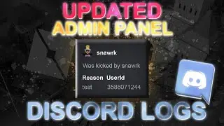 Updated admin panel with Discord Logging | Roblox