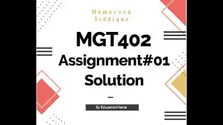 MGT402-Cost and management Accounting -Assignment Solution 2020 | MGT402 Assignment 01