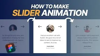 How to Create Figma slider animation for your cards - Figma slider prototype