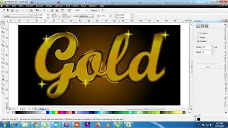 How to create gold effect in coreldraw