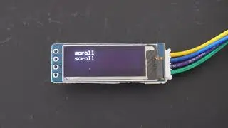 128x32 OLED Display Scrolling Text