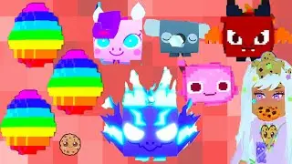 Mystery Rainbow Pixel World Eggs ( Pet Sim X ) Huge Pet Update