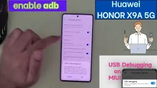 How to Enable USB debugging on HONOR X9A 5G enable adb