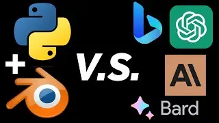 The Current State of AI Blender Python Programming, Claude vs ChatGPT vs Bard vs Copilot