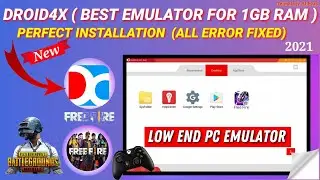 (New) Best 👌 Emulator For Low-End PC 1GB Ram✔ | How To Install Droid4x On Windows 10/8/7 💻 | 2021