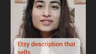 Etsy description that sells