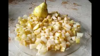 Заморозка груш на зиму для начинки пирогов .