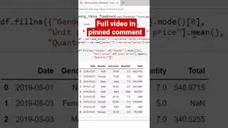 Fill missing with MEAN, MEDIAN and MODE in PANDAS 