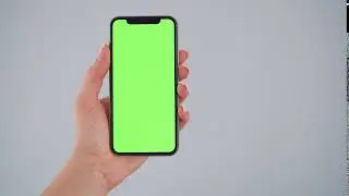 Mobile screen with green screen Chroma Key - No Copyright