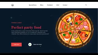 Landing section for Pizza website using HTML, CSS and jQuery | Part - 3
