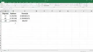 How to Calculate Cos, ArcCos, and Radians in Excel. [HD]