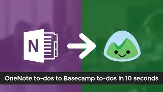 OneNote to Basecamp Integration - To-dos