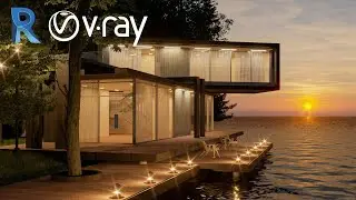 Vray 5 for revit : modeling and exterior rendering in revit and vray (night scene)