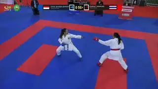 FINAL Penpisut Namkhao (THA) vs Ceyco Georgia (INA) KUMITE 68kg, WOMAN  ASEAN University Games 2024