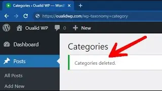 Delete All Categories in WordPress