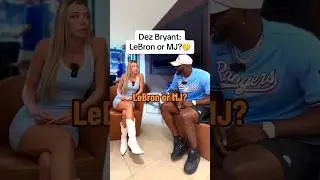 Lebron or MJ?🤔 Dez Bryant Answers🎤 #lebronjames #michaeljordan #nba #basketball #sports #shorts