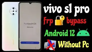 Vivo s1 pro Google account bypass // vovo s1 pro frp bypass android 12, without Pc*2022
