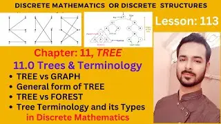 Lesson 113: Introduction to Trees | TREE vs GRAPH | Tree terminology and its basic Types