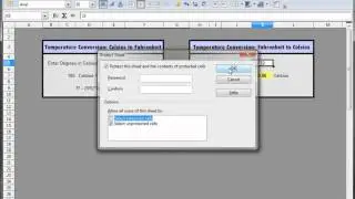 29- Libre Office - Calc, Open Office -- Calc, Excel Tutorial -- Protect sheet allow calculations