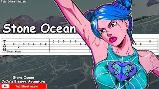 Stone Ocean (JoJo's Bizarre Adventure Part 6 OP) Guitar Tutorial