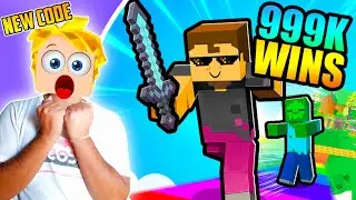 [ EXCLUSIVE CODE ] ROBLOX Sword Race, But Defeating Minecraft Mobs Gives OP Sword [ Part 2 ]