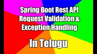 Spring Boot Bean Validation and Exception Handling tutorial with Real time  Example | Thiru Academy