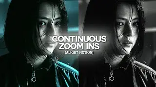 continuous zoom ins ; alight motion