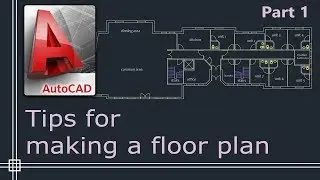 Autocad 2019 - Tutorial for beginners (tips do draw a floor plan) - Part 1