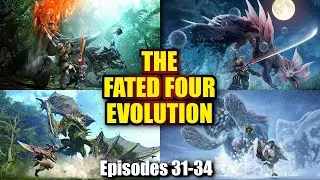 The Evolutions of Glavenus, Mizutsune, Astalos and Gammoth in Monster Hunter - Heavy Wings