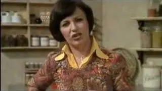 Delia Smith in the kitchen making a Mars Bar Special