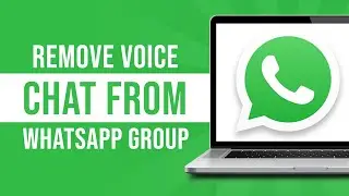 How To Remove Voice Chat From Whatsapp Group