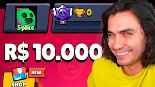 CONTA DE R$1,00 vs R$10.000 no Brawl Stars