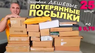 Насмеялись! Что нам только в этот раз не попалось! Открываем потерянные посылки по $0.75 / США влог