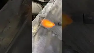 Tinning of an old weld 