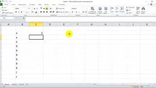 How to count the number of unique variables in Excel