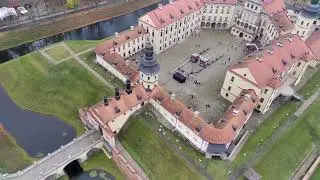 Несвижский замок с высоты птичьего полёта