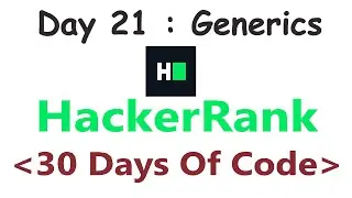 HackerRank 30 Days of Code c++ | Day 21 : Generics | 2020