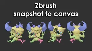 Zbrush snapshot to canvas