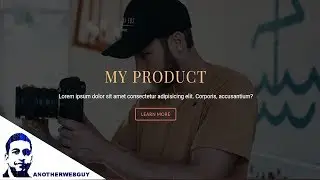 Fullscreen Product Landing Page in less than 7 minutes using just HTML/CSS | Code Snippet #13