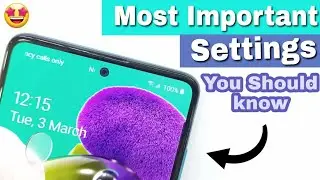 Samsung A51 A71 Most Important Settings | killer Features 🤩🔥