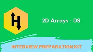 HackerRank 2D Arrays - DS problem solution in Python Programming | Interview preparation kit