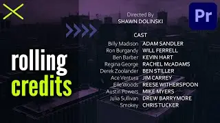 Create ROLLING CREDITS in Premiere Pro CC | EASY Tutorial