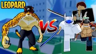 Leopard VS All Bosses in Blox Fruits