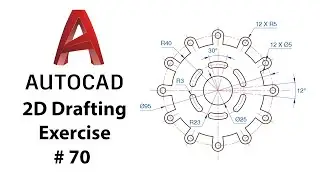 AutoCAD 2D Drafting Exercise # 70 - Basic to Advance in Hindi