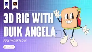 3D CHARACTER RIG WITH DUIK ANGELA IN AFTER EFFECTS. TUTORIAL. FULL WORKFLOW